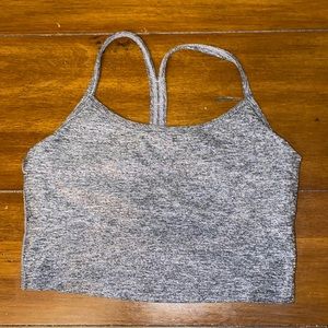 Beyond yoga shimmer black crop top
